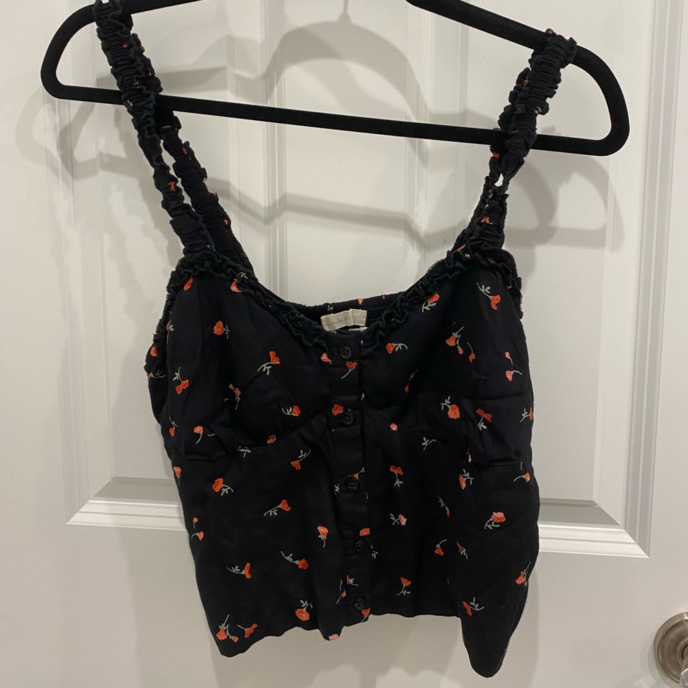 Urban outfitters rose detailed top